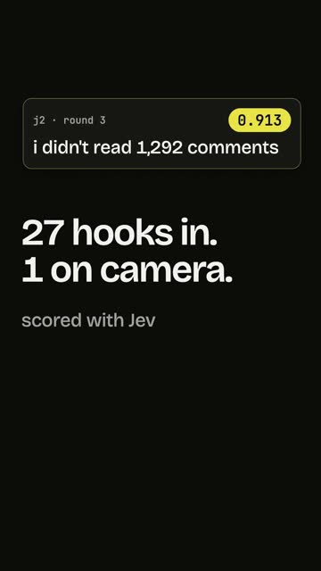 27 hooks in. 1 on camera.
